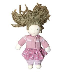 Waldorf Doll Fair Hair Dressed Pink Outfit Chic Waldorf 15"